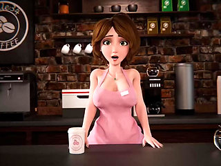 Aunt Cass In Threesome On The Table ( Cartoon )