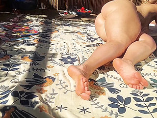 German MILF Selena701 Nude Outdoor Sex with Cumshot