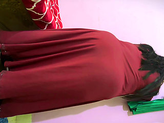 Arab Big Teen BBW hot Muslim School girl get ready to going to school but she was supper horny and want fuck from stepdad