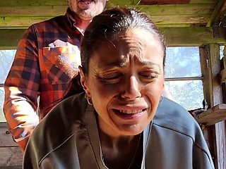 Hot MILF Gets Fucked Hard in the Ass Outside and Shows Her