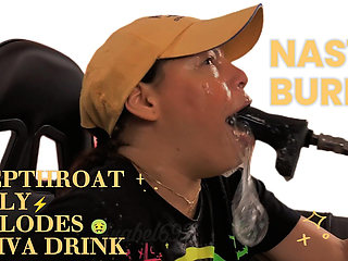 I Burp Filthily in Your Face and Hard Cock, I Fuck My Throat Hard