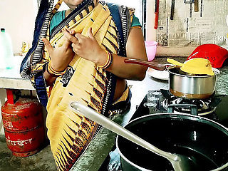 Desi Wife Hardcore Fucking with Annuakhil - Blowjob, Doggy Style, and Rough Sex in Kitchen