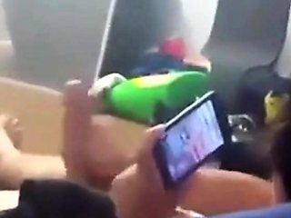 Asian Twink Cums While Watching Porn