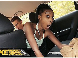 Ebony Brit Gets Stuck And Fucked