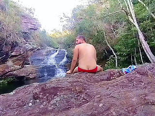 I Went to the Waterfall and Showed off Before Someone Came and Caught Me.