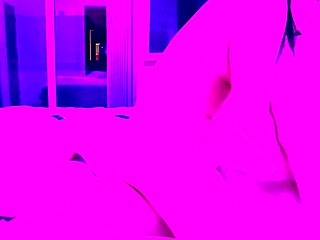 Pink labia close up of naive brunette