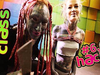 Shibari bondage action with shaggy Anuskatzz and Lily Lu from Dirty Dreaz