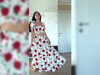 Outfits Try on Modeling, Edging, Oil on Body, Masturbation, Orgasm