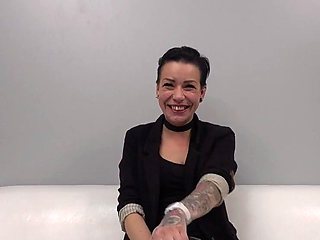 First time amateur brunette solo with dildo