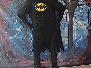 My BF and I All Dresses up as Bat Man and Bat Girl