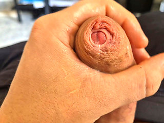 Phimosis Daddy. Ight Foreskin Stroking Until I Leak Everywhere