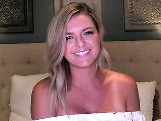 Curly Blonde Teen Records Solo Dildo Masturbation More at