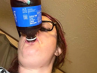 Chugging a Cola - Sexy Sequel with Close Ups! Lots of Sounds! Second Episode