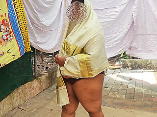 Classically Dressed Desi Girl Getting Naked Wearing Only Jewels