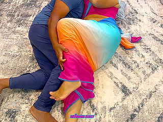 Saree Sex - Cuckold Shares Indian Hotwife - Friend Pounds Her Missionary After 69 Position