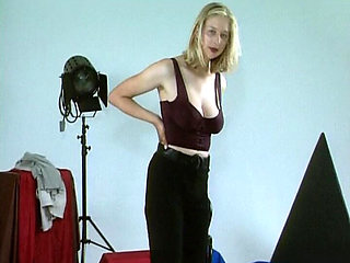 This German Blondie Likes to Show Her Perfect Tits on Casting
