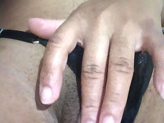 Naughty girl sticking her pussy on the chair rubbing