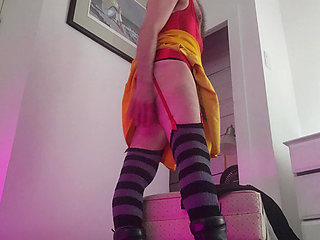 Sheer showing off her bulging little ass