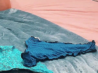 Sniffing Hot Spanish MILF Panties - Kinky Cougar Play