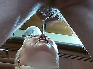 Zona901 fucks neighbor MILF deep throat blowjob cum in mouth swallow facial