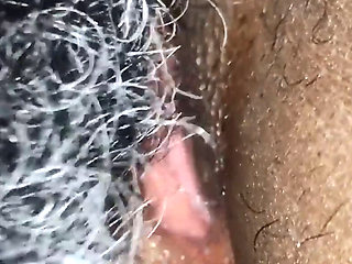 Slippery and tattooed Indian lady gets pussy rubbed close