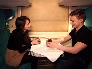 Best Comedy in Porn History! Meeting on the Train Ended Hot Sex.