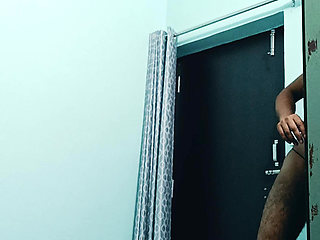 Indian desi police officer get shower