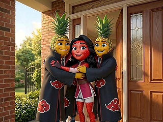 Fruit Series: Episode 3 - Cute Strawberry Girl and Pineapple Girl Sharing Sensual AI Hentai