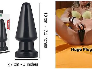 Covid Quarantiine. Home Alone With A Giant Black Cone Dildo