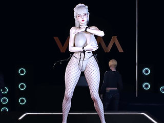Bigboobs She's Got Pixels and She Knows It - 3D Animation