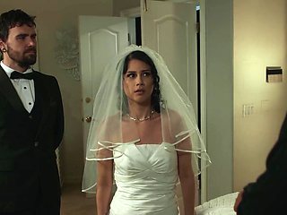 Dirty Derrick and sultry Penelope in a naughty bride binge