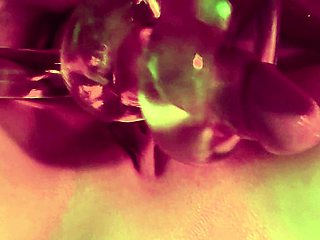 Oiled and Fucked with XLong Dildo Double Penetration