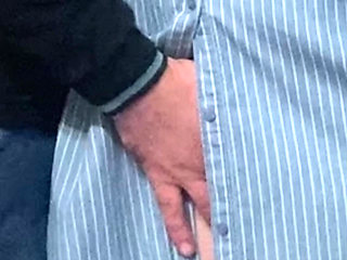 Old Man Perv Fingered Pussy in Subway