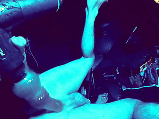 Deep Anal massage gun makes me leak precum