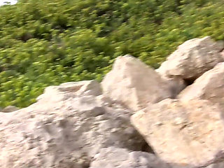 Blonde with stunning round ass gets fucked doggystyle