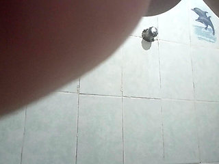 I'm having a great time masturbating in the shower while I'm bathing in nice, warm water