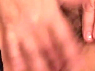 Hot Mature Busty Amateur Masked Wife Masturbates Her Hairy Pussy with Fingers and Enjoys