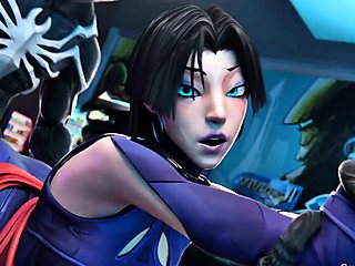 Psylocke Gets Pounded by Monster in Hardcore 3D Action