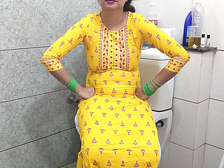 Indian hot step mother fucked step son dirty in washroom in hindi audio