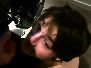 Twink Spits Out My Cum After a Big-Cock Blowjob