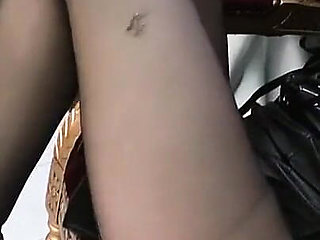 Black Seamed Pantyhose Domination