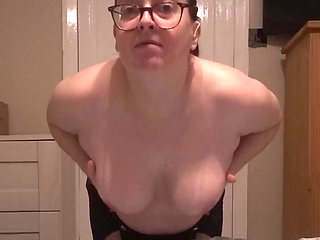 Sexy Secretary Stripping