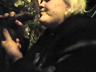 Sucking His Cock Outside