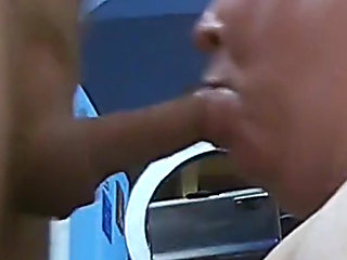 Cumshot right in the mouth after a blowjob