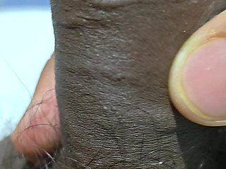 Closeup jerking of my Dick in my bathroom
