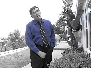 Old pig hits on the hot black friend of his stepdaughter