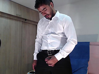 Daddy Masturbates and Cums After Coming Home From the Office