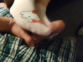 Sexy Pink Hello Kitty Sockjob & Sock Handjob