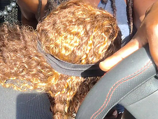 Sucking a Big Dick While Fucking and Driving at 100km/h