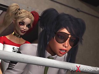 3d sex porn with pretty Harley Quinn from 3DXPassion